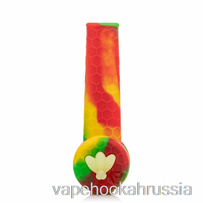 силиконовая трубка Vape Juice Stratus Trio Rasta (зеленый/красный/желтый)